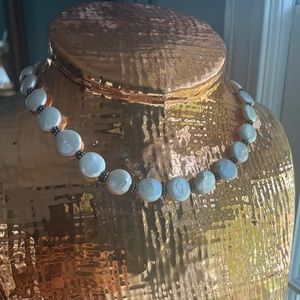 Freshwater natural coin Pearl necklace